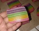 Foto langkah ke 8 dari resep Kue Pepe Rainbow.