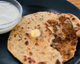 A picture of step 10 of Besan and Pyaz paratha.