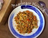 Foto langkah ke 4 dari resep Magelangan Warmindo (Nasi Goreng Mawut / Mie Nastel) #StepByStep.