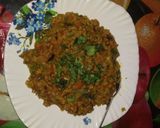 A picture of step 12 of Masala oats.