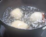 A picture of step 1 of POACHED PEAR and GINGER BREAD.