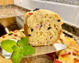 Foto del paso 13 de la receta: Pastel salado con queso y aceitunas