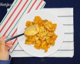 Foto langkah ke 8 dari resep Cumi Goreng Crispy Saus Telur Asin 🦑.