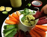 A picture of step 3 of Green Peri Peri Sauce.