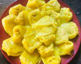 Hình bước làm 4 của món Hoành thánh nhân thịt