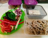 Foto langkah ke 1 dari resep Oseng Usus Tempe Mercon.