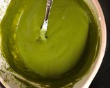 A picture of step 3 of Japanese Matcha Soft Chocolate.