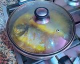 Foto del paso 10 de la receta Dorada y gambas con cebollas confitadas a la Canela y pasas