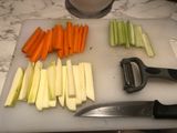 Guacamole con crudites