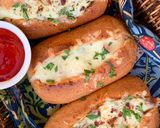 A picture of step 6 of Stuffed Pizza boats.