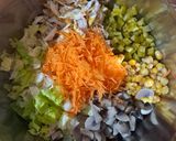 عکس مرحله 3 از دستور سالاد مرغ و کاهو
