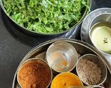 पालक बटाटा भाजी (palak batata bhaji recipe in marathi) रेसिपी स्टेप 1 फोटो 