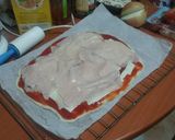 Foto del paso 5 de la receta Pizza jamón, queso y champis