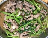 沙茶牛肉炒空心菜的食譜步驟3照片