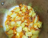 A picture of step 1 of Potato veggies dish.