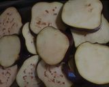A picture of step 1 of Tina's quick eggplant parmesan.