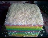 Foto langkah ke 8 dari resep Rainbow cake kukus.
