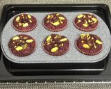 A picture of step 11 of Eggless Beetroot Muffins – Naturally Pink, Wholesome & Nutty.