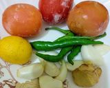 A picture of step 1 of Highway Chicken Karahi.