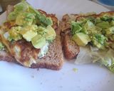 A picture of step 3 of Egg Deluxe Sandwich Version with leftovers.