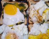 Foto del paso 5 de la receta: Tostadas de acelga con huevo