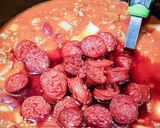 A picture of step 6 of Fully loaded Chilli concarne.