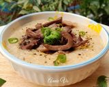 Hình bước làm 4 của món Cháo tim cật