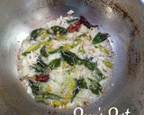 A picture of step 1 of Mustard Greens Palya (Sarson ka Palya).