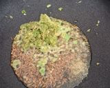 A picture of step 2 of Stuffed Bajri rotlo with spring onions and methi.