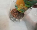 A picture of step 3 of Chocolatto parfait.