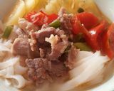 Hình bước làm 4 của món Mì quảng bò
