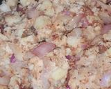 A picture of step 2 of Bread poha.