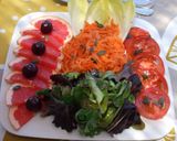 Foto del paso 1 de la receta: Fuente de pomelos con verduras