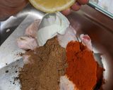 A picture of step 1 of Spiced chicken with chutney.