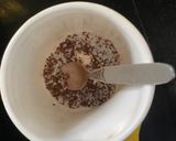 A picture of step 1 of Indian Cappuccino without frother.