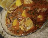 A picture of step 6 of Aloo Chicken Salan.