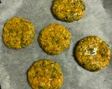 A picture of step 4 of Pan Fried and Baked Fenugreek Seeds Tikki.
