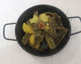 Foto del paso 3 de la receta: Judías verdes y patatas al microondas en sartén individual