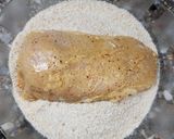 Foto del paso 6 de la receta: 🍗🧀🥓Milanesas de pollo rellenas, horneadas y con un toque diferente 🥓🧀🍗