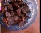 A picture of step 1 of Chocolate rose.
