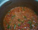 A picture of step 2 of Spicy lentils (kamande)in milk and cinnamon raisins chapati.