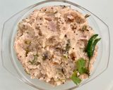 A picture of step 3 of Onion Upma.