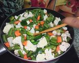A picture of step 2 of Veg Kolhapuri | vegetable Kolhapuri restaurant style.