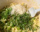 A picture of step 8 of Creamy Corn Pasta with Basil.
