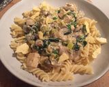 A picture of step 8 of Creamy tofu pasta.