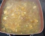 A picture of step 3 of Ham, Chicken, Potato, and Angel Hair Soup.