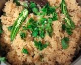 A picture of step 7 of Golden pulao.