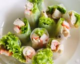 A picture of step 4 of Easy Salad Rolls from Leftovers in the Fridge.