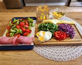 Foto del paso 1 de la receta: Ensalada súper colorida con jamón crudo!🥬