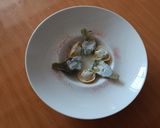 Foto del paso 4 de la receta: Raviolis rellenos de queso con alcachofas y salsa de roquefort